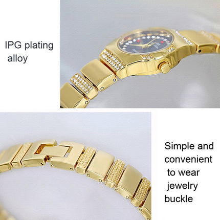 BS Bee Sister FA1647 Classic Ladies Watch Diamond Wrist Watch(Silver Black)-garmade.com