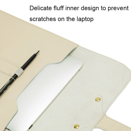 S177 3 In 1 Leather Waterproof Laptop Liner Bags, Size: 13 inches(Honeydet Oranges)-garmade.com