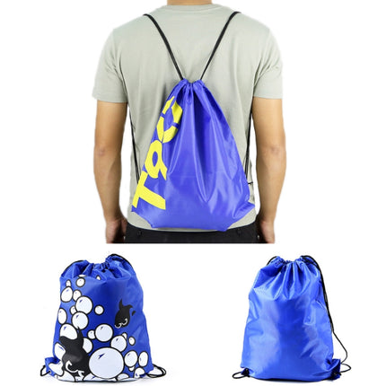 10 PCS Beach Fitness Swimming Drawstring Waterproof Bag(T90 Blue+Yellow)-garmade.com