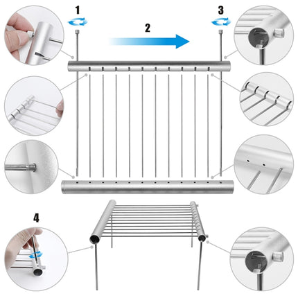 Outdoor Portable Mini Barbecue Rack(1st Generation)-garmade.com