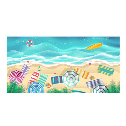 SY004 Resort Seaside Portable Diving Printed Microfiber Beach Towel(Cool Summer)-garmade.com