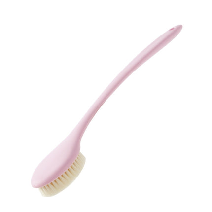 Long Handle Soft Hair Bathing Brush Nylon Hair Massage Brush(Pink)-garmade.com