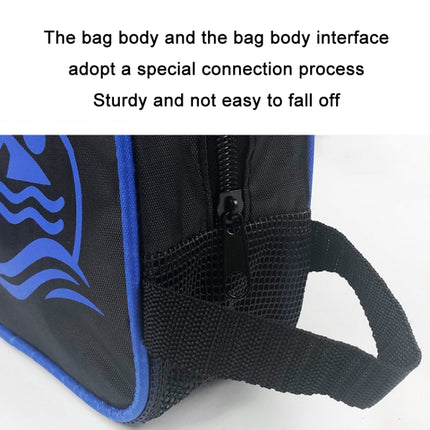 2 PCS Portable Storage Beach Swimming Zipper Tote Bag, Color: Blue-garmade.com