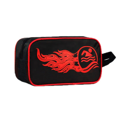 2 PCS Portable Storage Beach Swimming Zipper Tote Bag, Color: Red-garmade.com