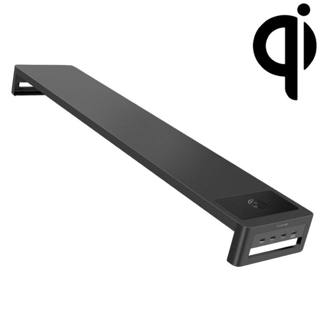 Vaydeer Multifunctional Desktop Widening Monitor Rack, Spec: Single-layer Type (Wireless Charger)-garmade.com