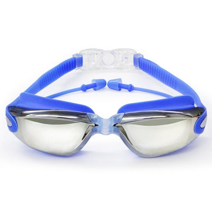 HAIZID Children HD Anti-fog Waterproof Myopia Swimming Goggles, Color: Plating Blue-garmade.com