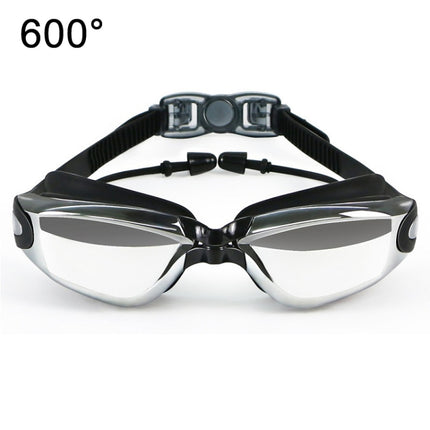 HAIZID HD Anti-fog Waterproof Myopia Swimming Goggles, Color: Myopia 600 Degrees-garmade.com