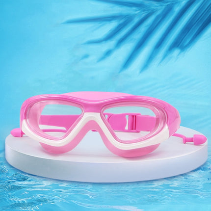 HAIZID Children Large Frame Anti-fog HD Diving Goggles(5021 Pink)-garmade.com