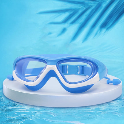 HAIZID Children Large Frame Anti-fog HD Diving Goggles(5021 Blue)-garmade.com