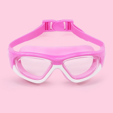 HAIZID Children Large Frame Anti-fog HD Diving Goggles(5020 Pink)-garmade.com