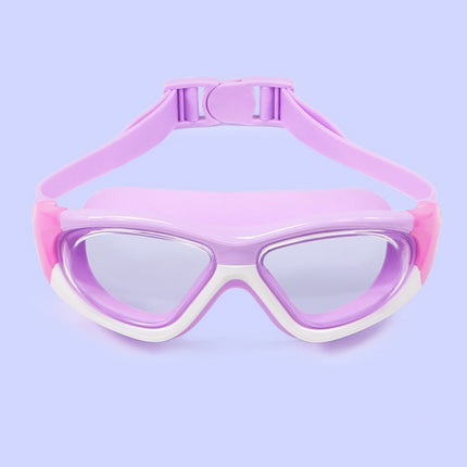 HAIZID Children Large Frame Anti-fog HD Diving Goggles(5020 Purple)-garmade.com