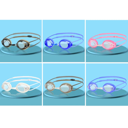 HAIZID 2 PCS Adult Competition Training Transparent Myopia Swimming Goggles, Color: 580AF Blue-garmade.com