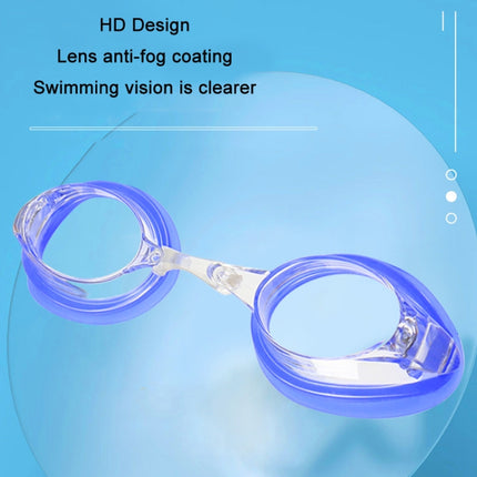 HAIZID 2 PCS Adult Competition Training Transparent Myopia Swimming Goggles, Color: 580AF Blue-garmade.com