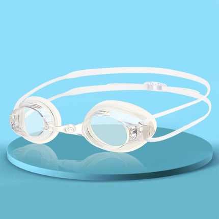 HAIZID 2 PCS Adult Competition Training Transparent Myopia Swimming Goggles, Color: 580AF White-garmade.com