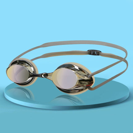 HAIZID 2 PCS Adult Competition Training Transparent Myopia Swimming Goggles, Color: 580AM Black-garmade.com