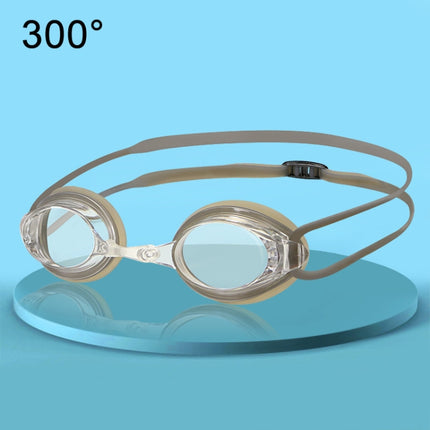 HAIZID 2 PCS Adult Competition Training Transparent Myopia Swimming Goggles, Color: 580 Gray 300 Degrees-garmade.com