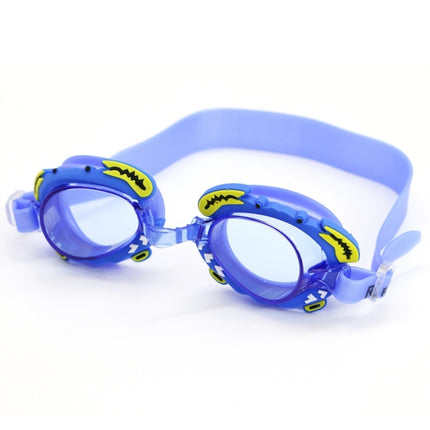 RUIHE 2 PCS Children Cute Cartoon Waterproof Anti-fog Swimming Goggles(Blue)-garmade.com