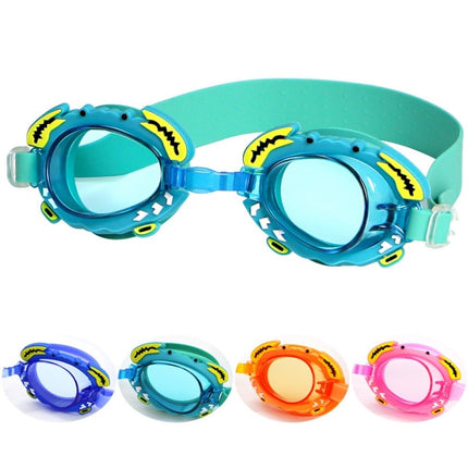 RUIHE 2 PCS Children Cute Cartoon Waterproof Anti-fog Swimming Goggles(Green)-garmade.com