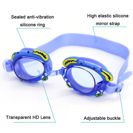 RUIHE 2 PCS Children Cute Cartoon Waterproof Anti-fog Swimming Goggles(Orange)-garmade.com