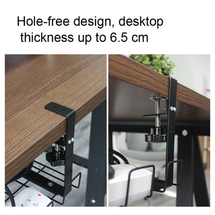 Under Desk Cable Management Tray Carbon Steel Cable Organizer Cable Storage Rack-garmade.com