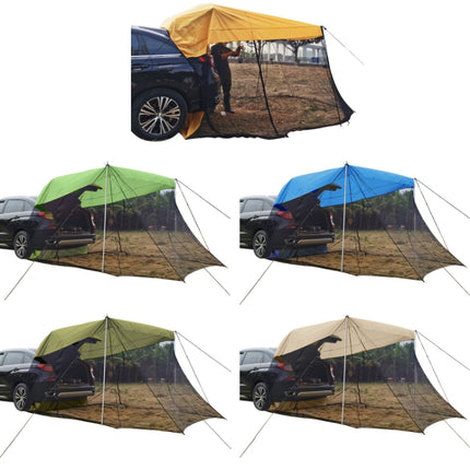 Rear Mosquito Repellent Sun Protection Tent RV Canopy Awning(Green)-garmade.com