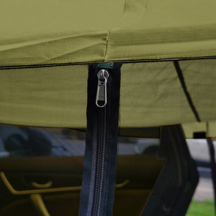 Rear Mosquito Repellent Sun Protection Tent RV Canopy Awning(Blue)-garmade.com