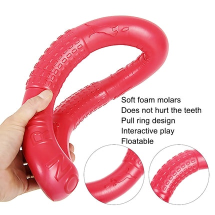 Dog Toys Pets Tension Ring Tooth Cleaning Toys, Specification: Orange Small-garmade.com