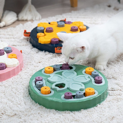 Pet Puzzle Slow Feeder Cat And Dog Food Tray Toy(Blue Claw Seal)-garmade.com