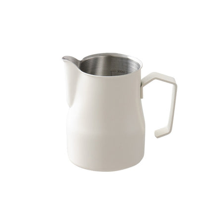 304 Stainless Steel Coffee Pot with Scale, Spec: 350ml (Beige Crane Mouth)-garmade.com