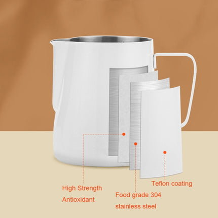 304 Stainless Steel Coffee Pot with Scale, Spec: 350ml (Black Crane Mouth)-garmade.com