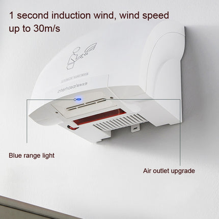 Interhasa 220V Automatic Electric Hand Dryer Mini Induction Hand Drying Machine,Style: Single Hot,CN Plug-garmade.com