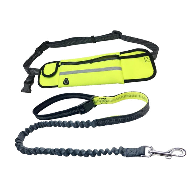 Pet Run Traction Rope Portable Waist Bag(Green)-garmade.com