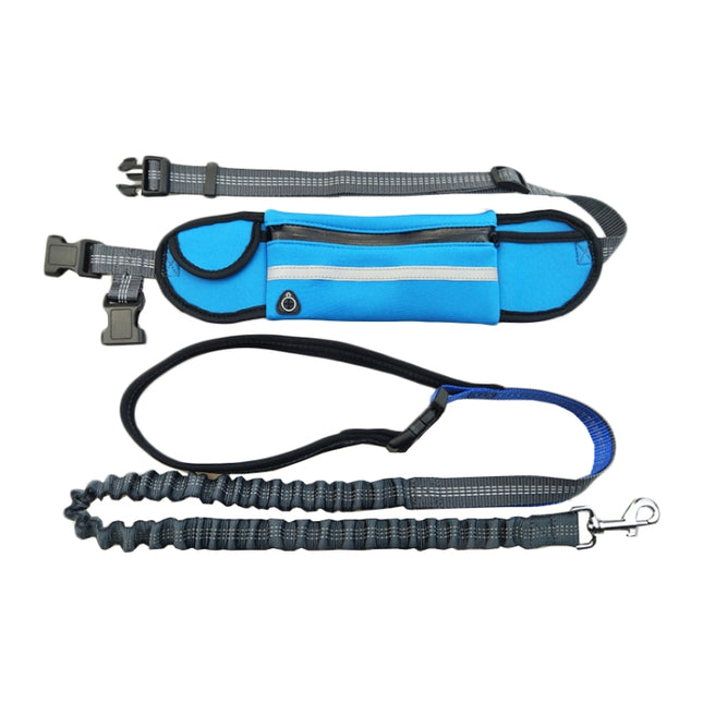 Pet Run Traction Rope Portable Waist Bag(Blue)-garmade.com