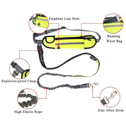 Pet Run Traction Rope Portable Waist Bag(Orange)-garmade.com