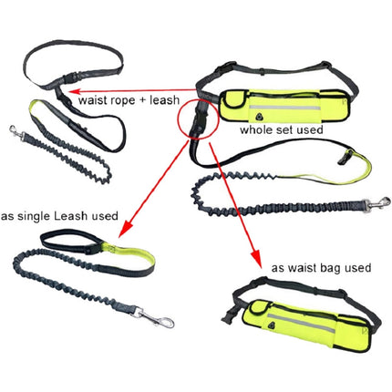 Pet Run Traction Rope Portable Waist Bag(Orange)-garmade.com