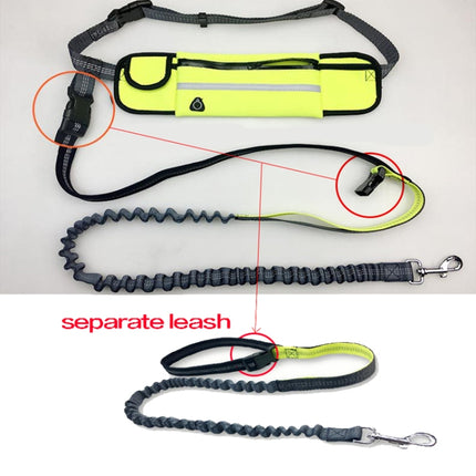 Pet Run Traction Rope Portable Waist Bag(Green)-garmade.com