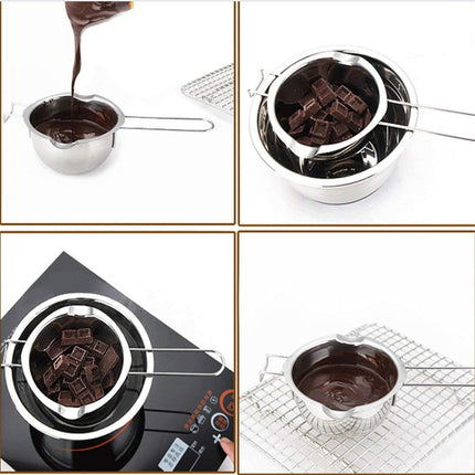 Stainless Steel Chocolate Water-proof DIY Baking Heating Melting Pot, Style:201 Material-garmade.com