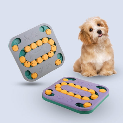 Dog Educational Foraging Toy Pet Interactive Training Food Box(Grey)-garmade.com