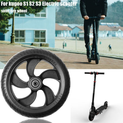 8 inch Scooter Plastic Front Wheel Accessories For KUGOO S1/S2/S3(Black)-garmade.com