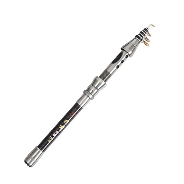 LEO 27593 Carbon Mini Fishing Rod Shrink Handle Throwing Poles, Length: 1.5m-garmade.com
