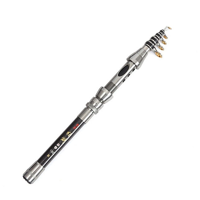 LEO 27593 Carbon Mini Fishing Rod Shrink Handle Throwing Poles, Length: 1.8m-garmade.com