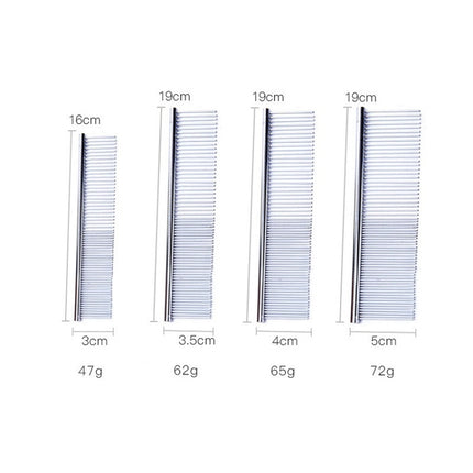 5 PCS Stainless Steel Pet Comb Pet Hair Comb, Specification: M-garmade.com