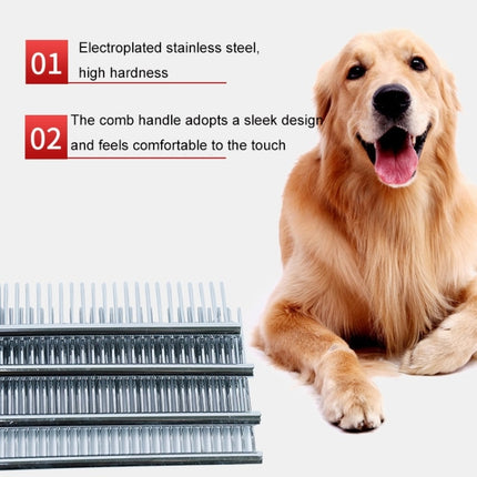 5 PCS Stainless Steel Pet Comb Pet Hair Comb, Specification: M-garmade.com