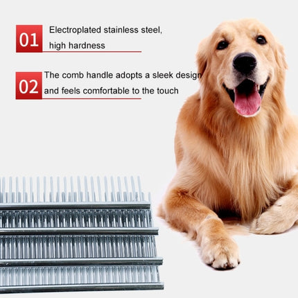 5 PCS Stainless Steel Pet Comb Pet Hair Comb, Specification: L-garmade.com