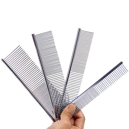 5 PCS Stainless Steel Pet Comb Pet Hair Comb, Specification: XL-garmade.com