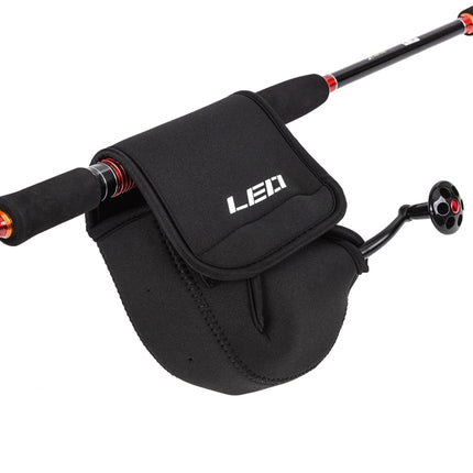 LEO 27918 Slotted Spinning Fishing Wheel Bag Fishing Carrier Protection Soft Cover, Size: Medium-garmade.com