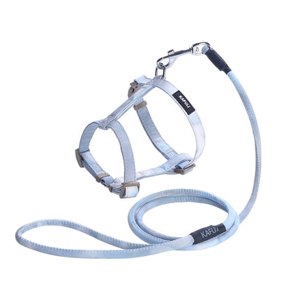KAFULI Pet Adjustable I-Shape Harness Leash, Size: S(Gradient Blue)-garmade.com