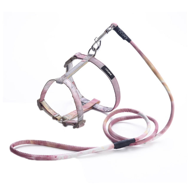 KAFULI Pet Adjustable I-Shape Harness Leash, Size: M(Algae Yellow)-garmade.com