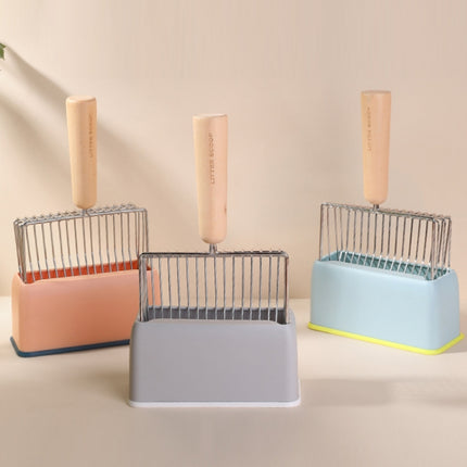Metal Wooden Handle Cat Litter Remove Pet Cleaning Tool, Specification Base (Random Color Delivery)-garmade.com