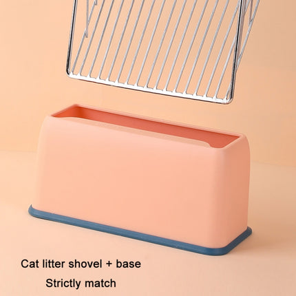 Metal Wooden Handle Cat Litter Remove Pet Cleaning Tool, Specification Base (Random Color Delivery)-garmade.com